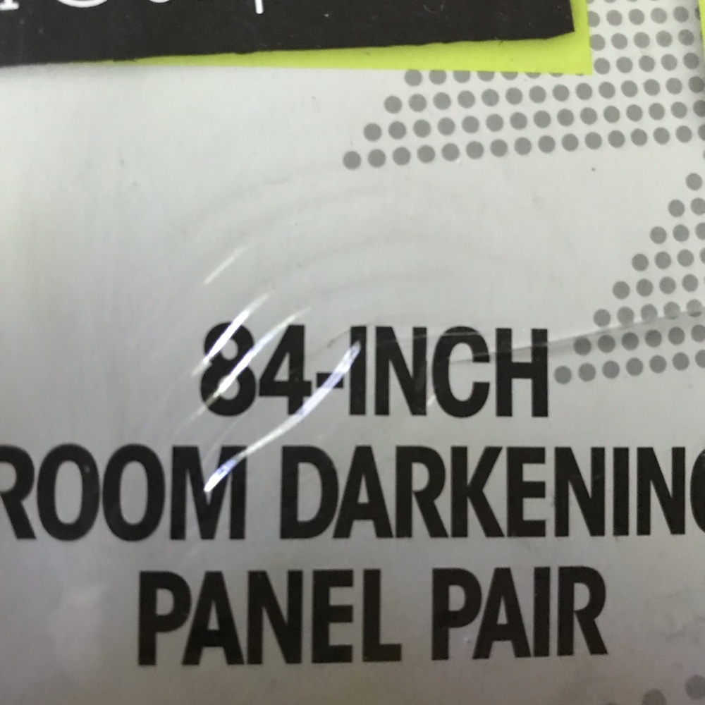 Drapes  84” by Your Zone Color Silver